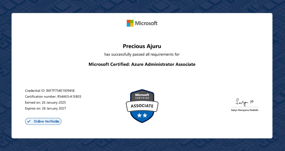 Microsoft Certified: Azure Administrator Associate certificate preview