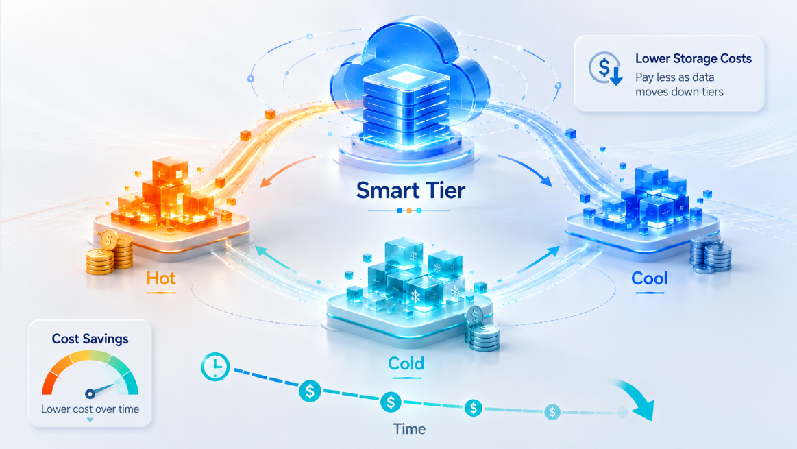 Cover image for Azure Storage Smart Tier: Let Azure Optimise Your Blob Storage Costs Automatically